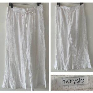 Marysia Swim White Cotton Eyelet Beach Cover Up Pants - 37289